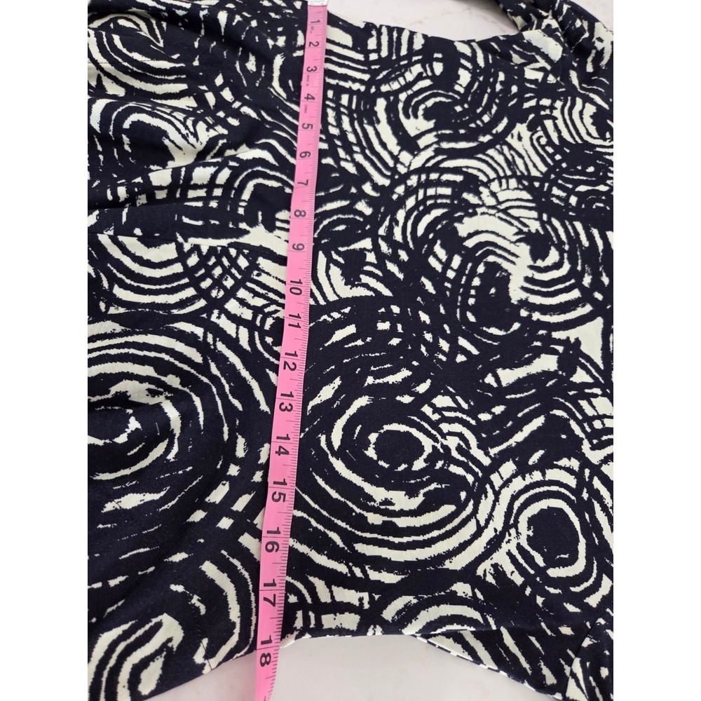 Peruvian Connection Graffito Carlyle Dress L Ivory Charcoal Pima Cotton Boho EUC - Picture 11 of 12